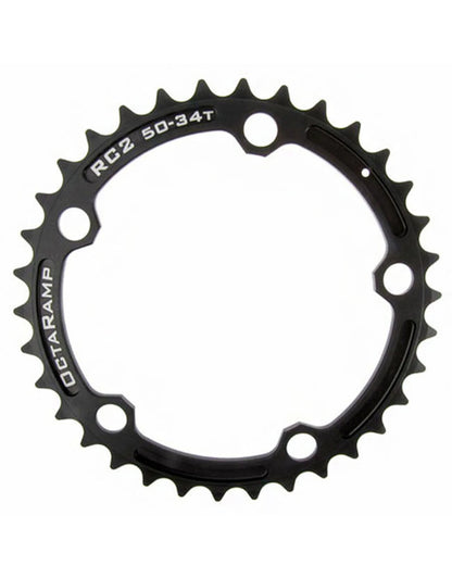 Extralite RC2 Octaramp Road Chainrings 50/34, 5-bolt, 110 BCD